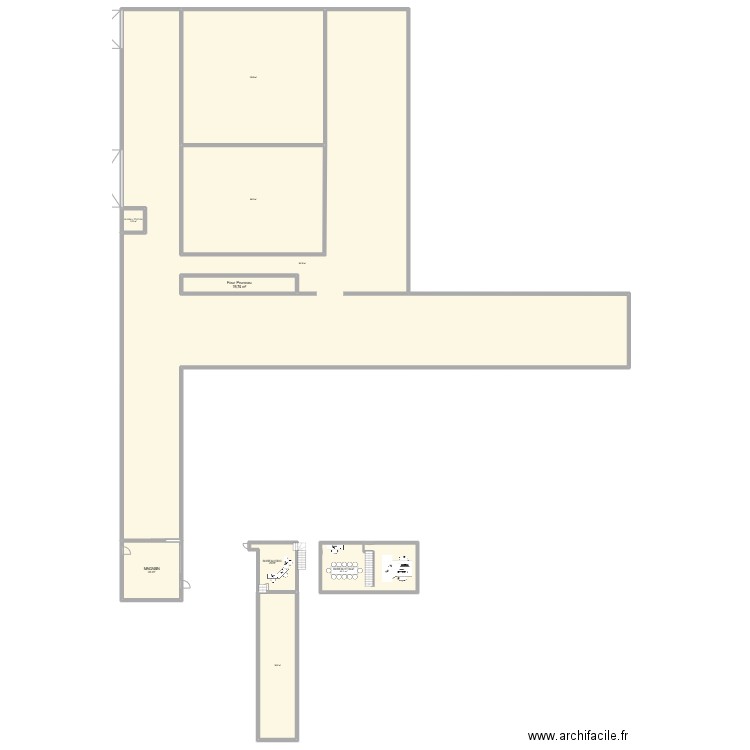 plan. Plan de 9 pièces et 1558 m2