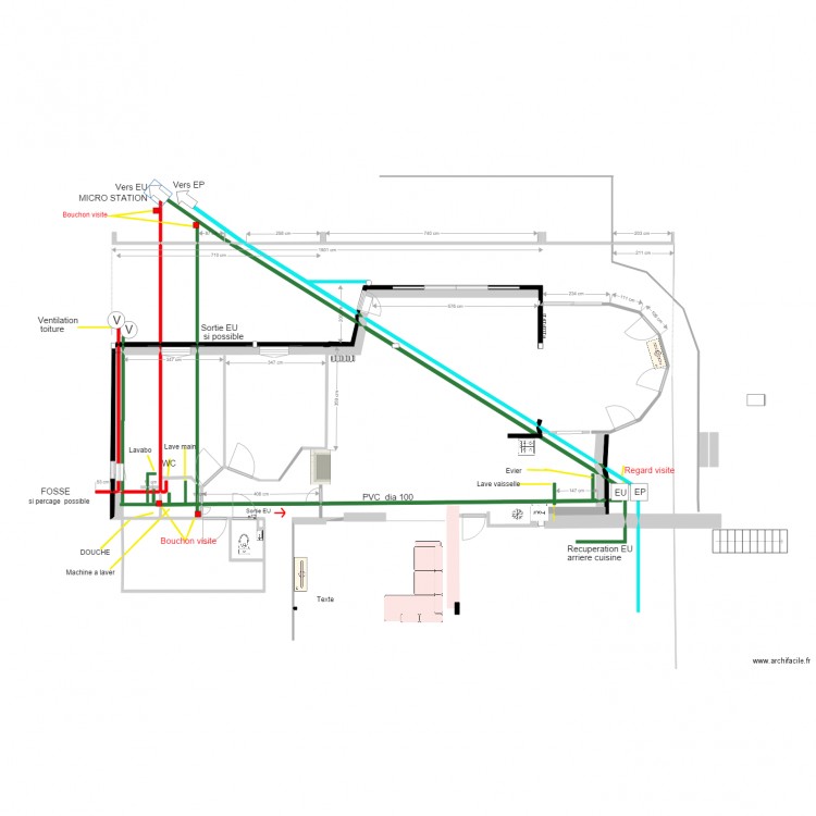 CANALISATION  EU  EP. Plan de 0 pièce et 0 m2