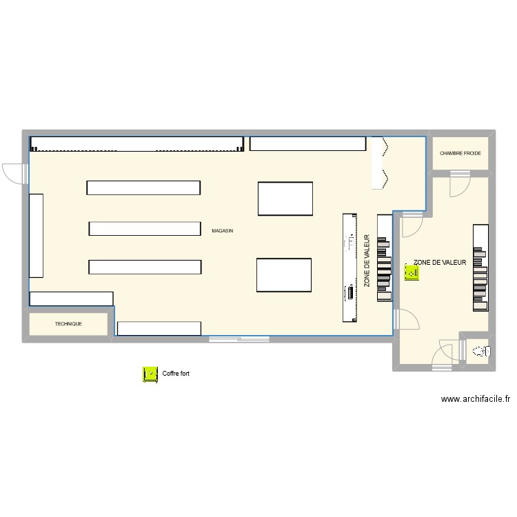 VIVAL SAINT ANDRE D'APCHON coffre fort. Plan de 0 pièce et 0 m2