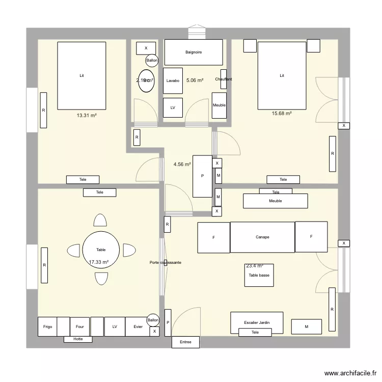 APPARTEMENT 1ER ETAGE V ET R 100311. Plan de APPARTEMENT 1ER ETAGE V ET R 100311. Plan de