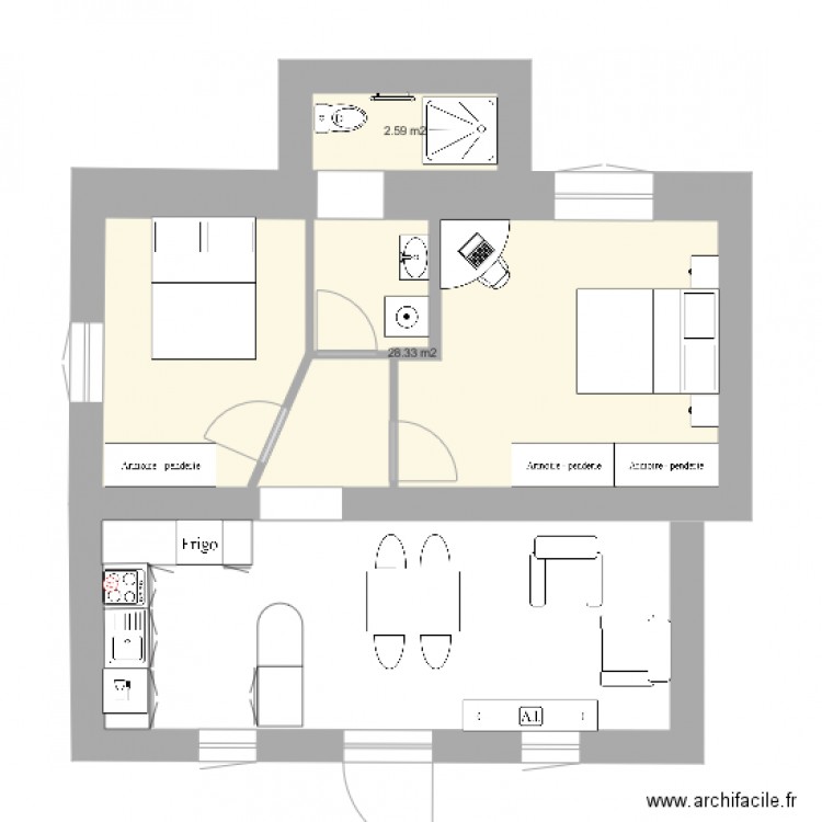 Maison de MAuriac 2. Plan de 0 pièce et 0 m2