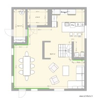 Plan chalet Vaudagne projeté