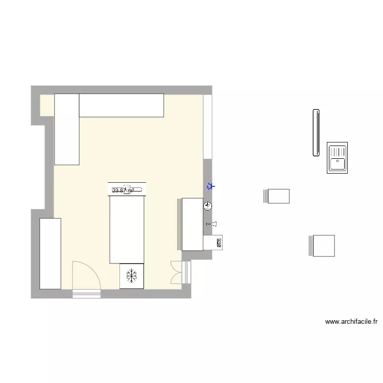 s&eacute;jour cuisine 2. Plan de 