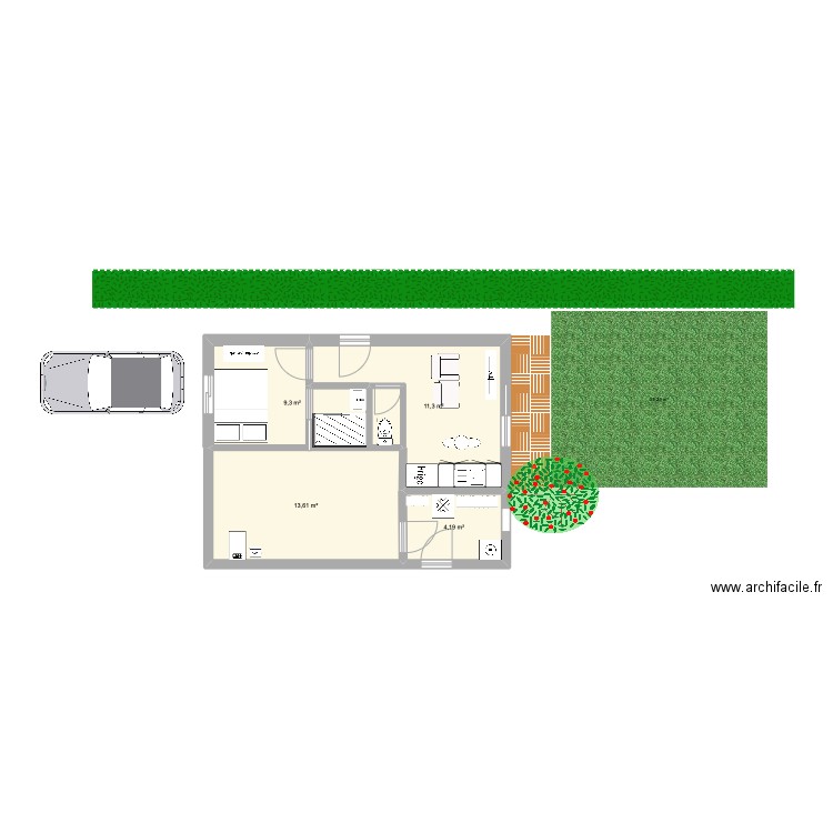 GARAGE V1. Plan de 0 pièce et 0 m2