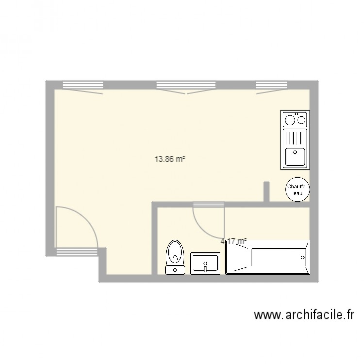 Quai Crozat Apt N102. Plan de 0 pièce et 0 m2