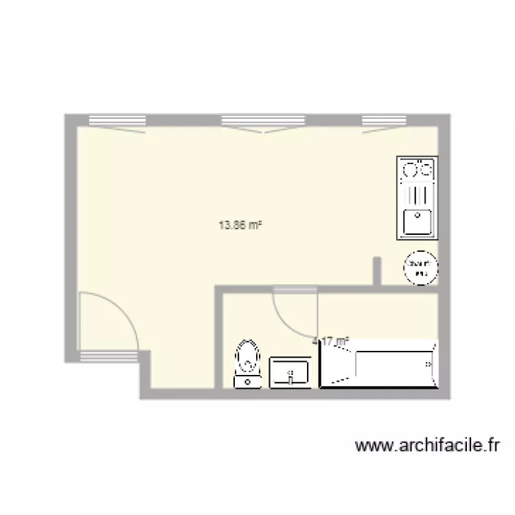 Quai Crozat Apt N102. Plan de 