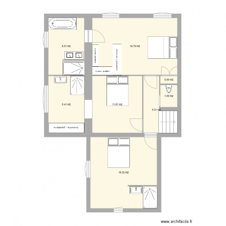 maison 2 sdb. Plan de 0 pièce et 0 m2