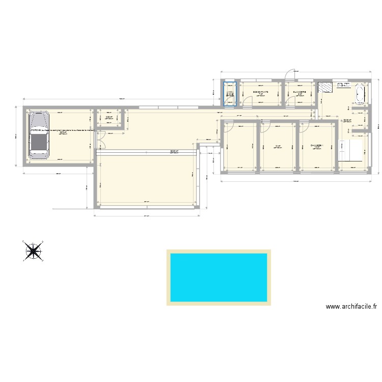 plan maison baudy. Plan de 0 pièce et 0 m2