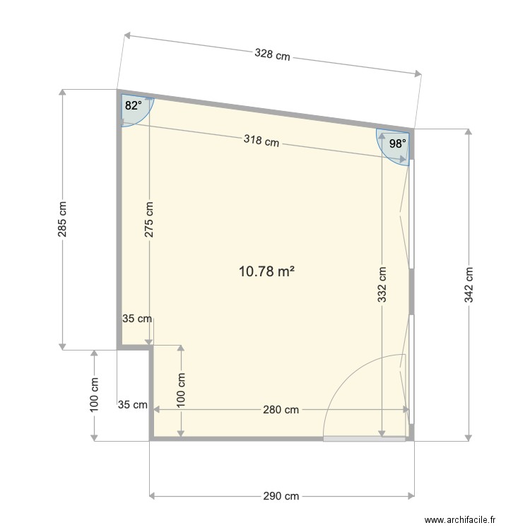 20200430 Projet VANDENBUSSCHE Chambre jardin. Plan de 0 pièce et 0 m2