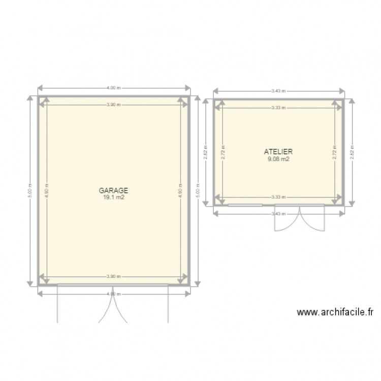 garage mamour. Plan de 0 pièce et 0 m2