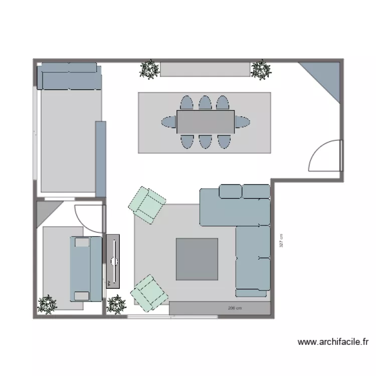 Neay Sitting Room. Plan de 