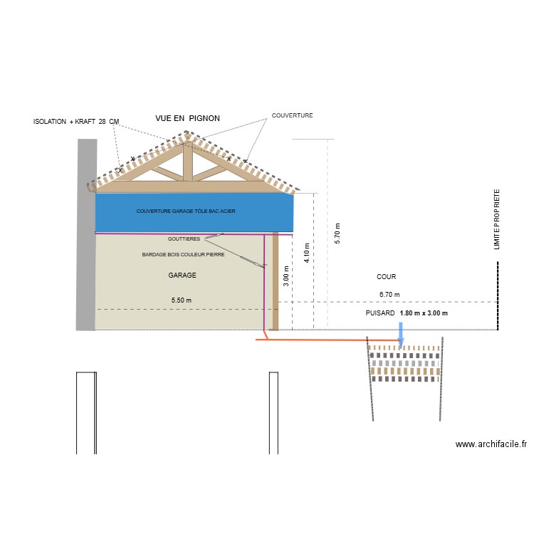 GARAGE. Plan de 0 pièce et 0 m2