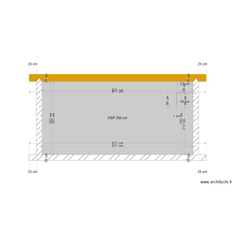 priolo garage façade gauche. Plan de 0 pièce et 0 m2