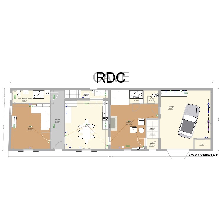 Maison Yohann et Aurélie meublé V3. Plan de 0 pièce et 0 m2