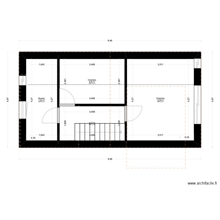 que. Plan de 0 pièce et 0 m2