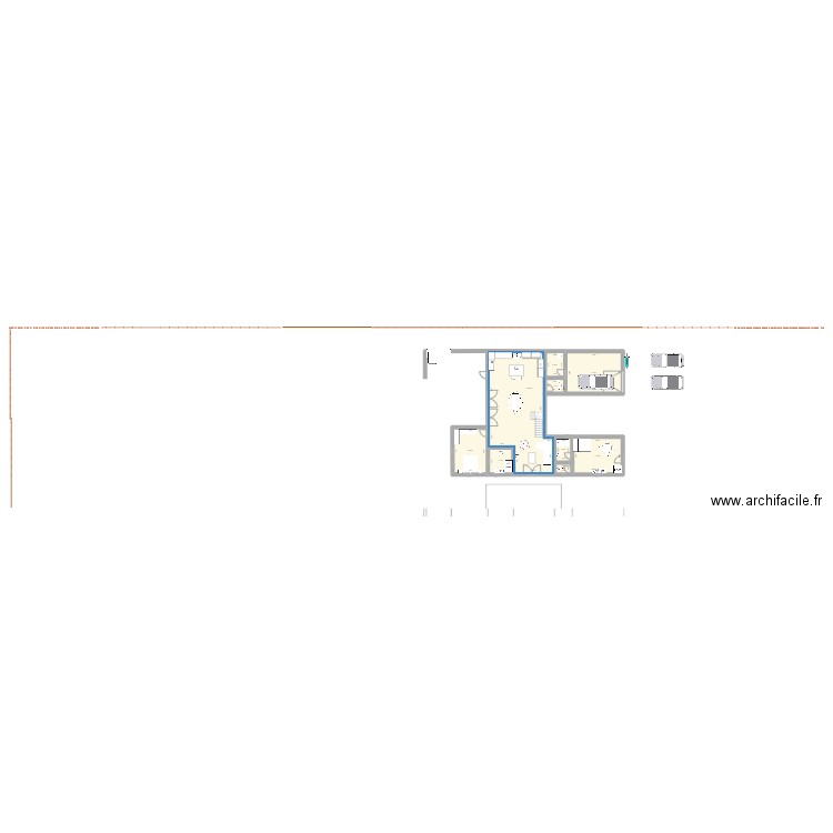 maison1. Plan de 12 pièces et 196 m2