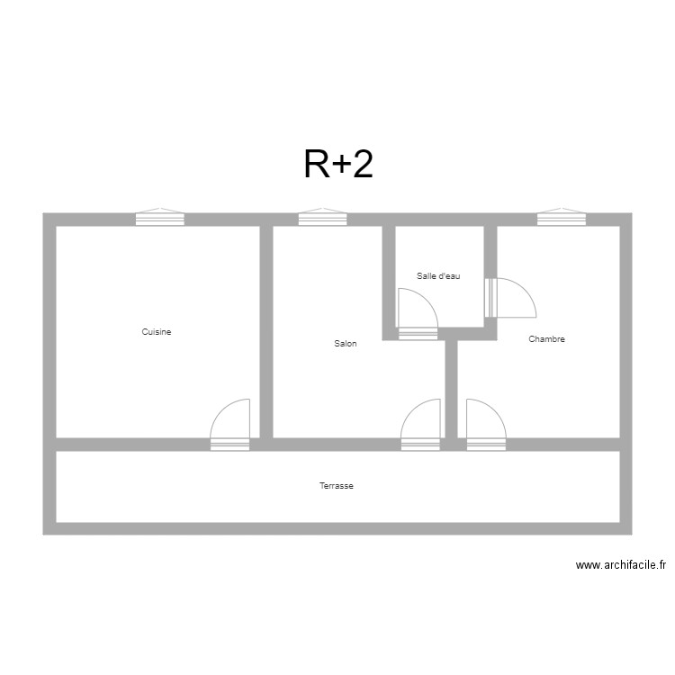 350600942. Plan de 5 pièces et 63 m2