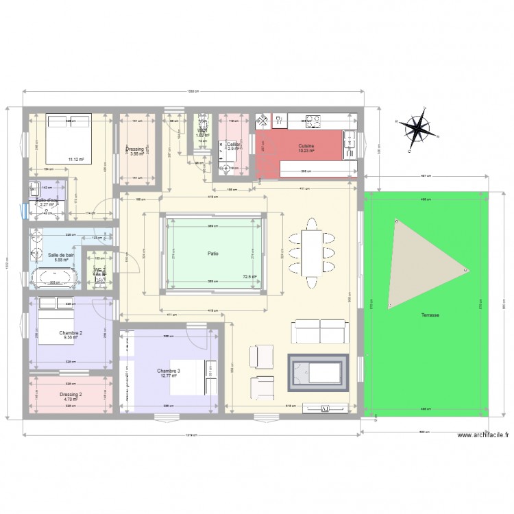 Appart 160m2. Plan de 0 pièce et 0 m2