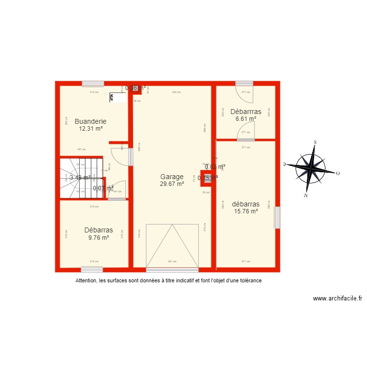 BI 5063 Sous sol côté. Plan de 0 pièce et 0 m2