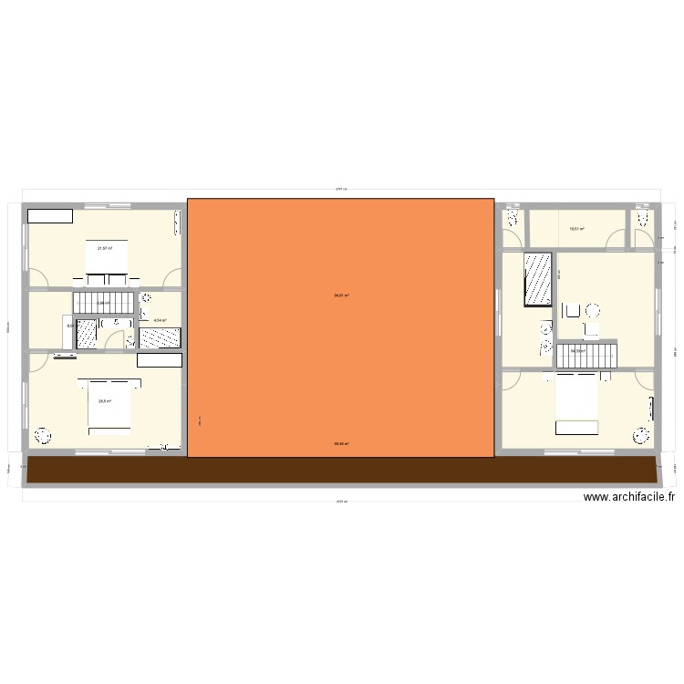 Diègo 1er ET. Plan de 9 pièces et 292 m2