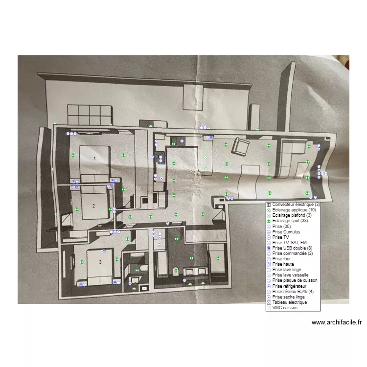Embling apt. Plan de 