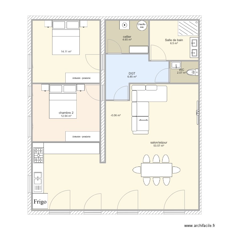 Besson Plan surface 20 03. Plan de 0 pièce et 0 m2