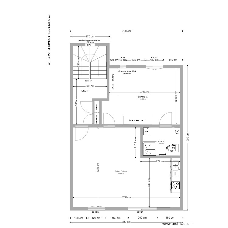 PC LOT A  1ER ETAGE 02 04 2020. Plan de 0 pièce et 0 m2