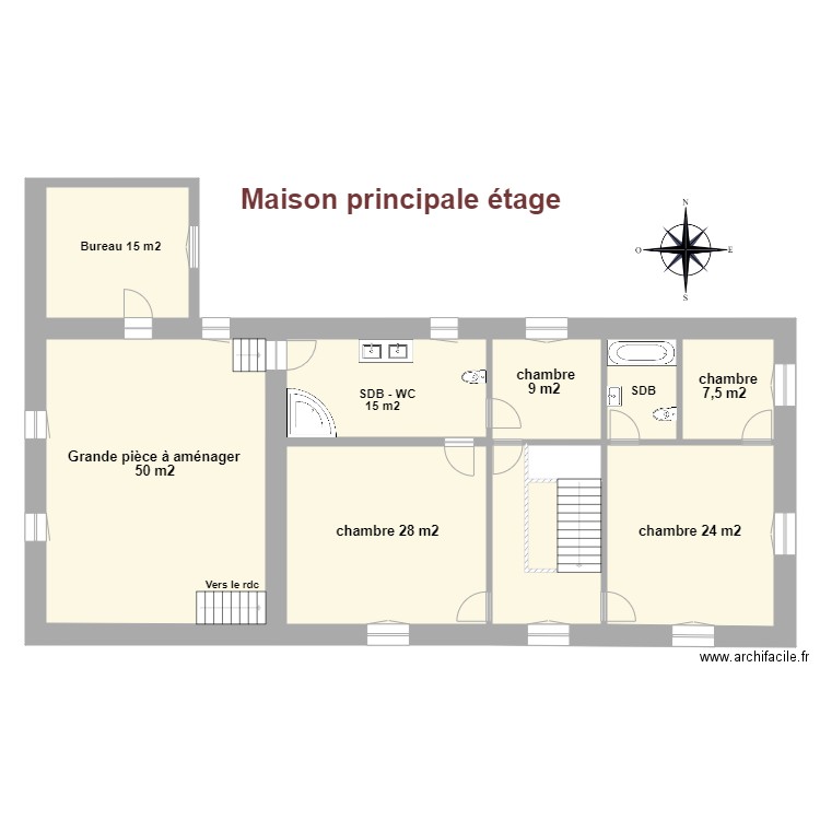 Van Hoogmoed étage maison princ . Plan de 0 pièce et 0 m2