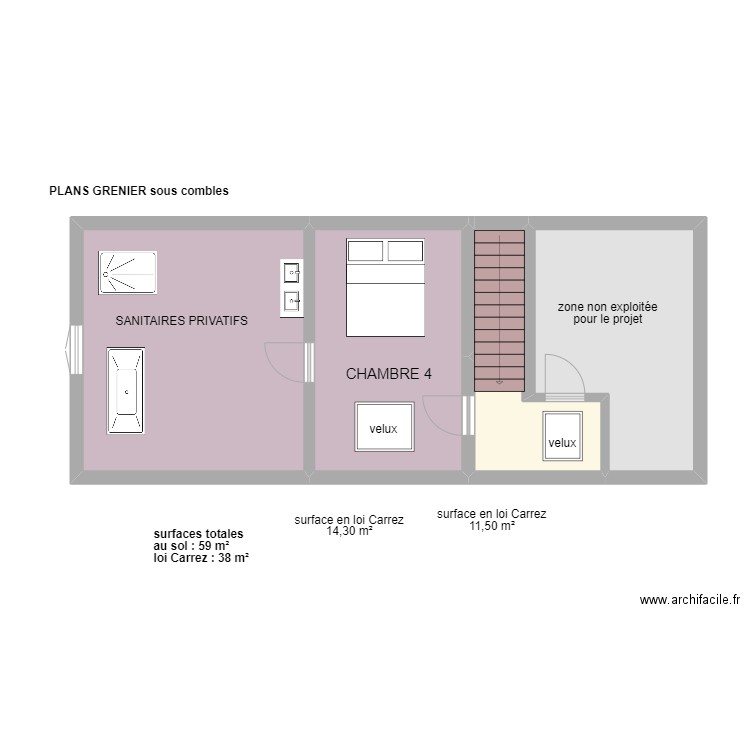 TORDEUX à VREGNY - plans projetés AE. Plan de 0 pièce et 0 m2