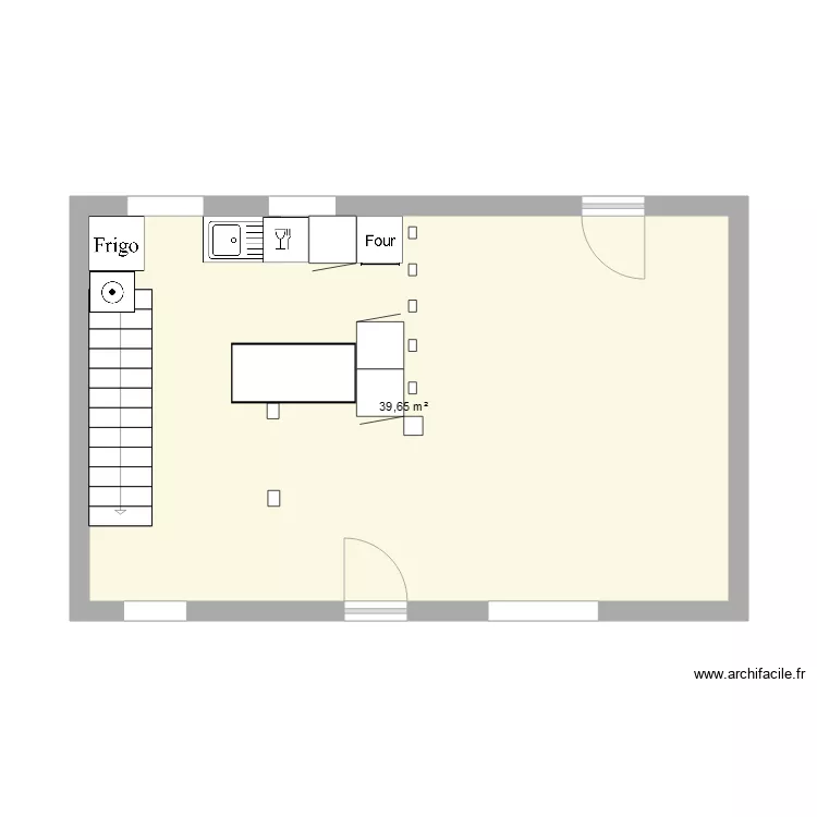 Plan cuisine gauche 2. Plan de 