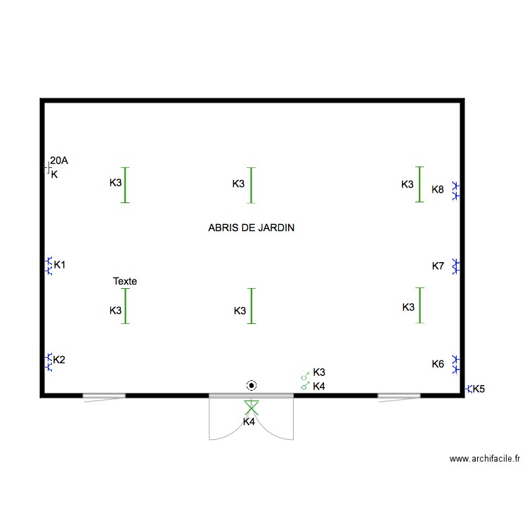 ABRIS DE JARDIN. Plan de 0 pièce et 0 m2