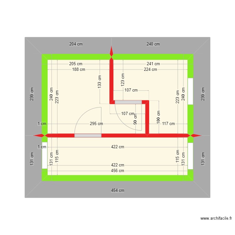 R+1 petite maison cancale. Plan de 0 pièce et 0 m2