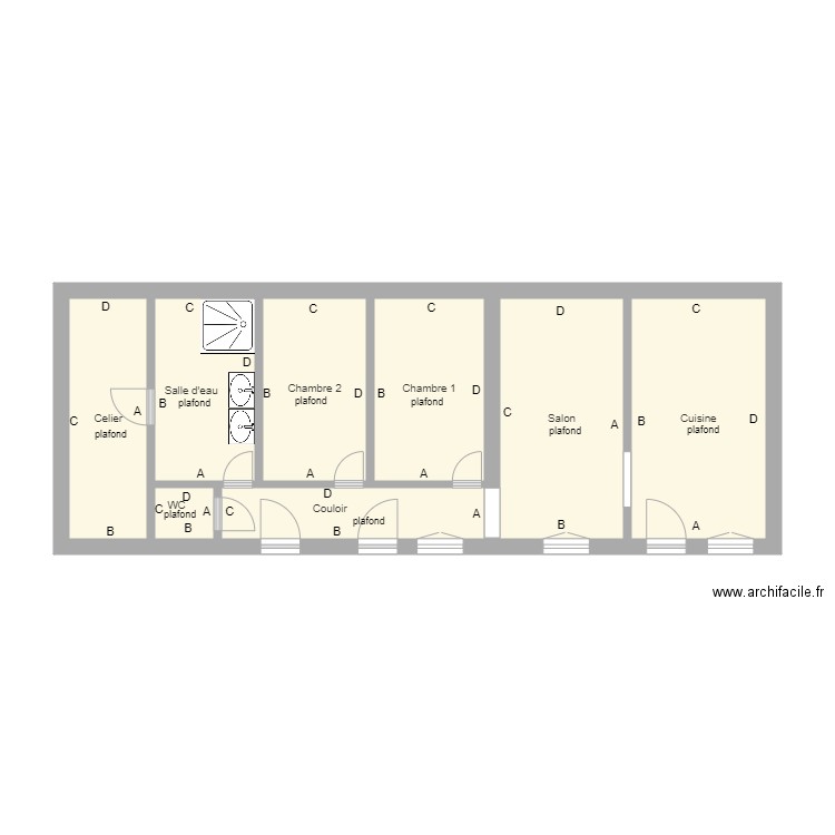 dupin rdc. Plan de 0 pièce et 0 m2