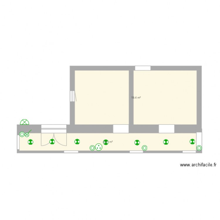 couloir. Plan de 0 pièce et 0 m2