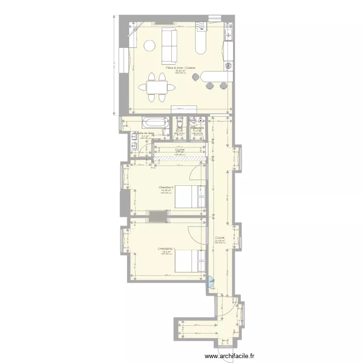 20220107 CHAMAILLARD ETAGE PPL. Plan de 