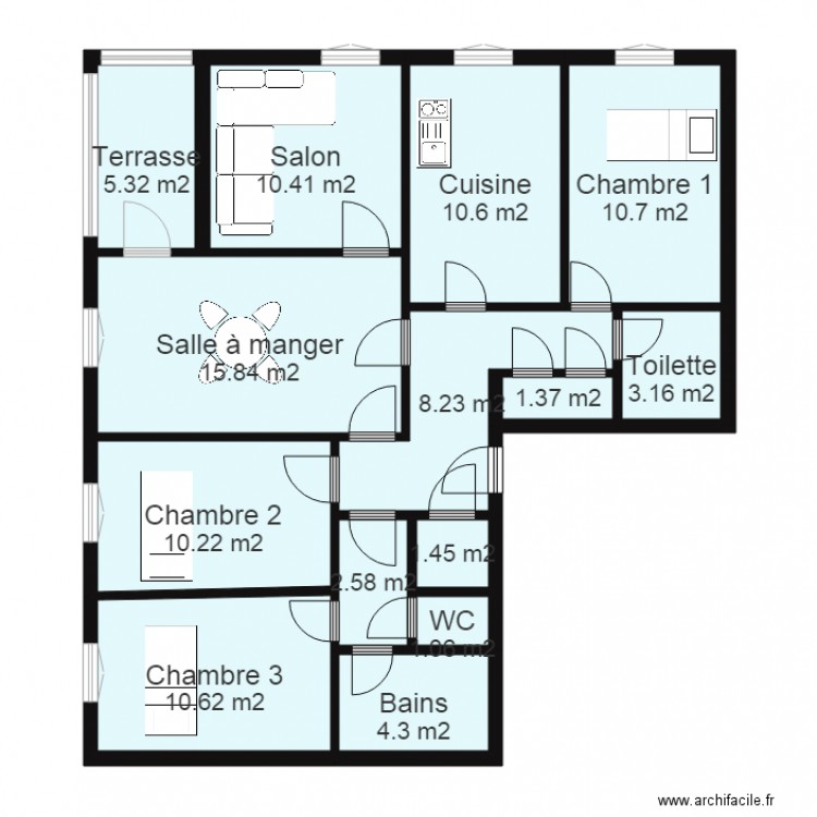 Appartement siège 2. Plan de 0 pièce et 0 m2