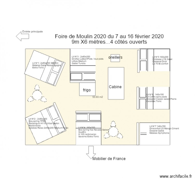 Foire de Moulin 2019. Plan de 0 pièce et 0 m2