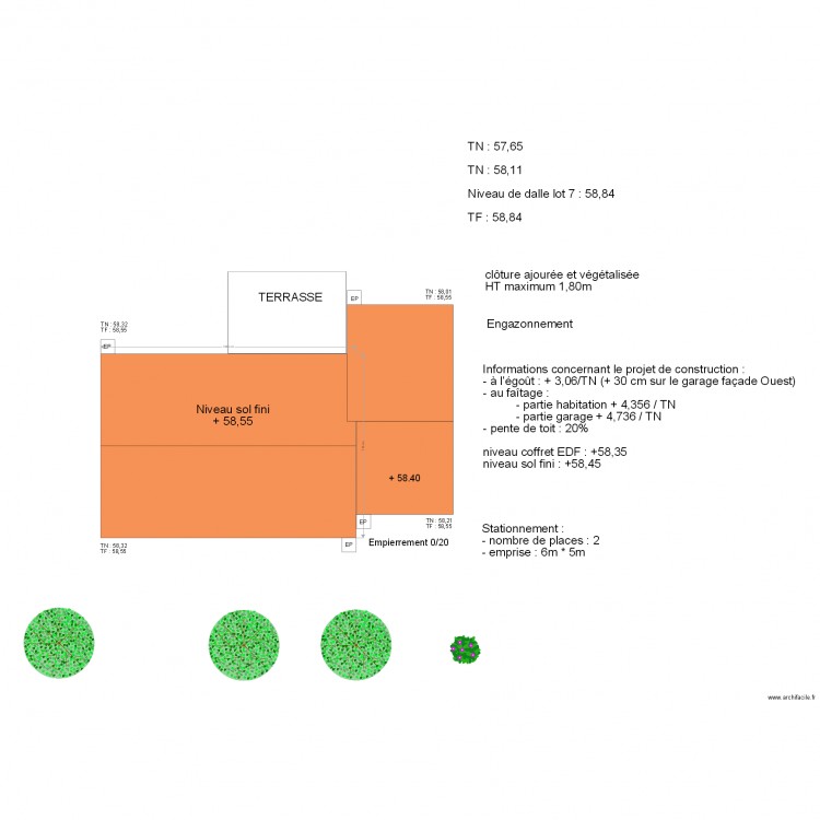 toit pour plan masse variante grd garagesansc13032018. Plan de 0 pièce et 0 m2