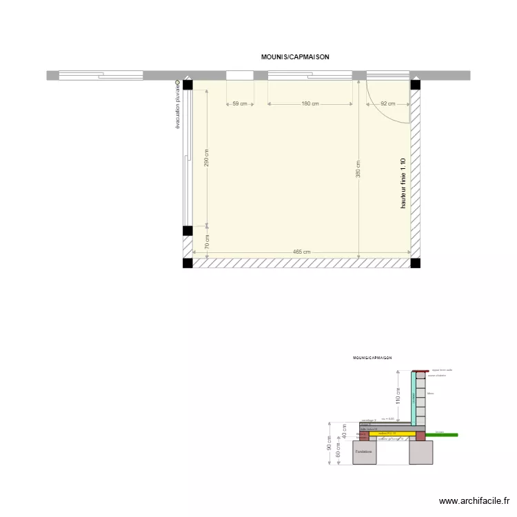 MOUNIS vue en plan super bon. Plan de 