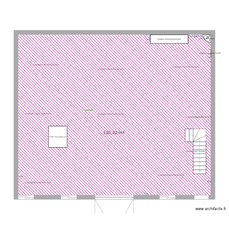 Rez de chaussée. Plan de 0 pièce et 0 m2