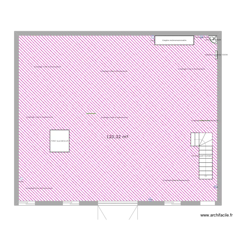 Rez de chauss&eacute;e. Plan de 