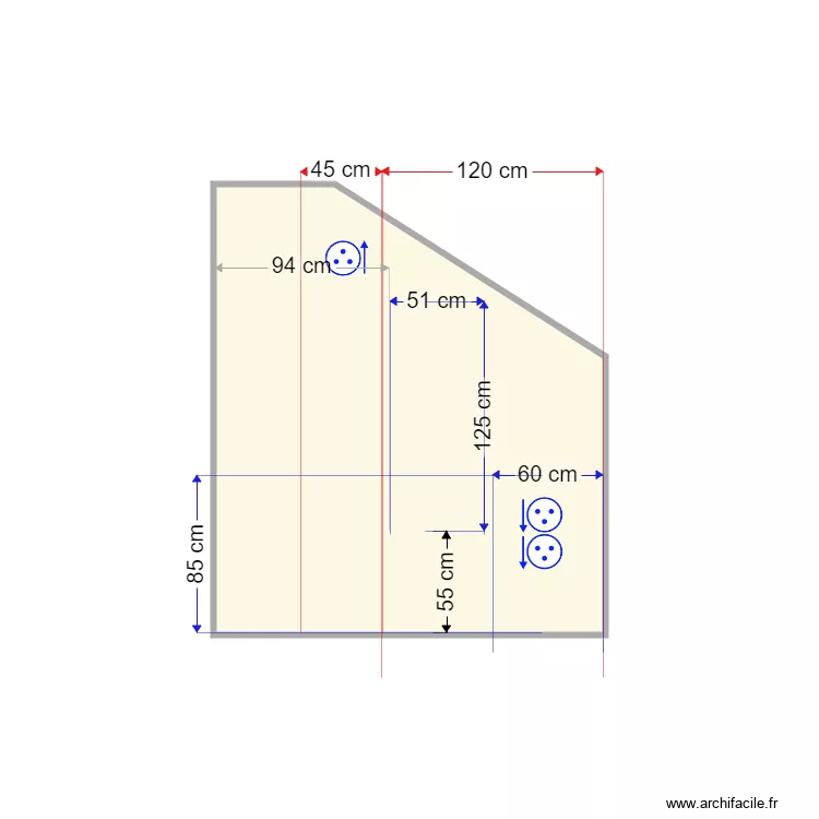 MUR BALLON 4. Plan de 