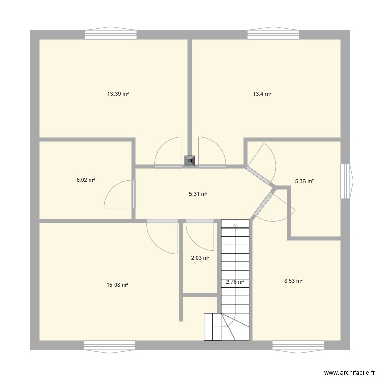 r plus1. Plan de 0 pièce et 0 m2