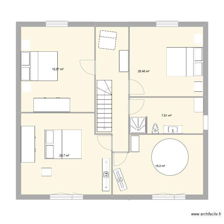 BERINDE ETAGE. Plan de 0 pièce et 0 m2