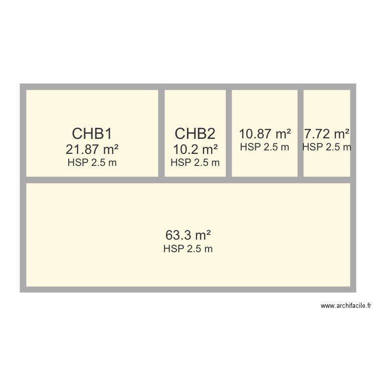 Plan maison 1 . Plan de 0 pièce et 0 m2