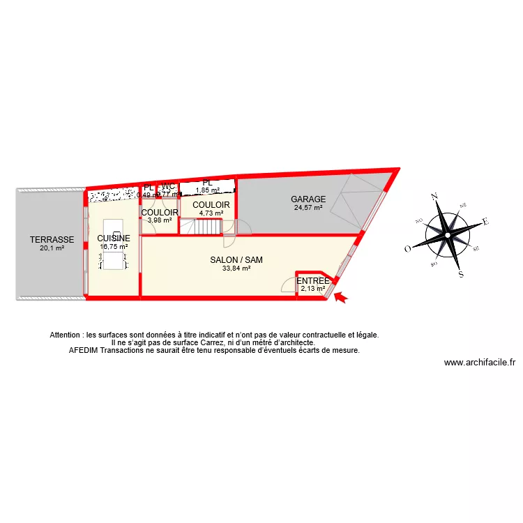 BI 10160 RDC. Plan de 