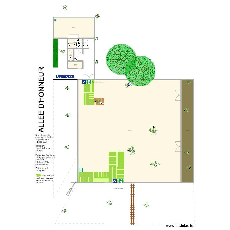 Berquand Toner. Plan de 6 pièces et 489 m2