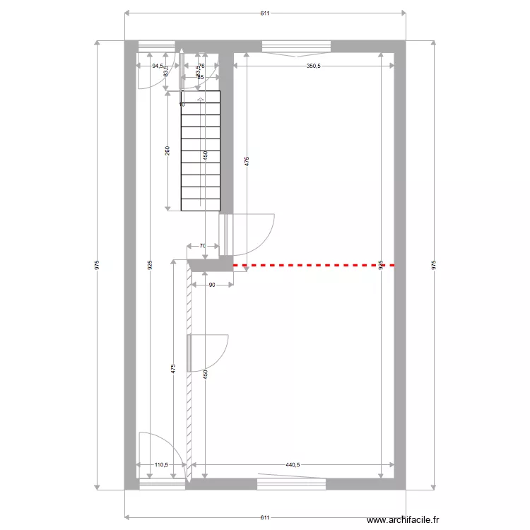 maison dante. Plan de 
