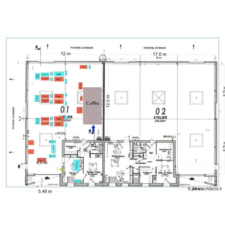 Batiment Relais Travail 2024 V1. Plan de 0 pièce et 0 m2