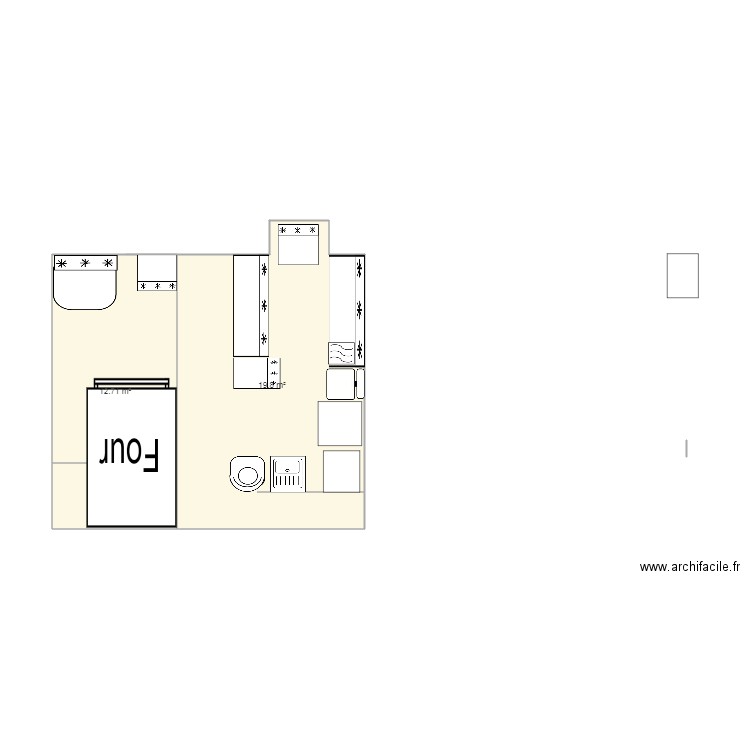 CUISINE FOUR NOUVEAU PROJET 10fev. Plan de 0 pièce et 0 m2